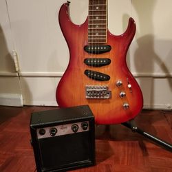 Electric Guitar Package with Amplifier,  Strap & Picks