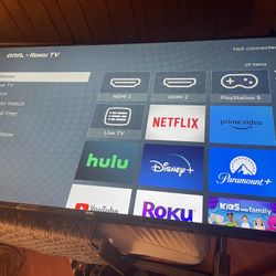 Onn Roku 60” Tv Pretty Much Brand New Just No Use For It Anymore Moving 