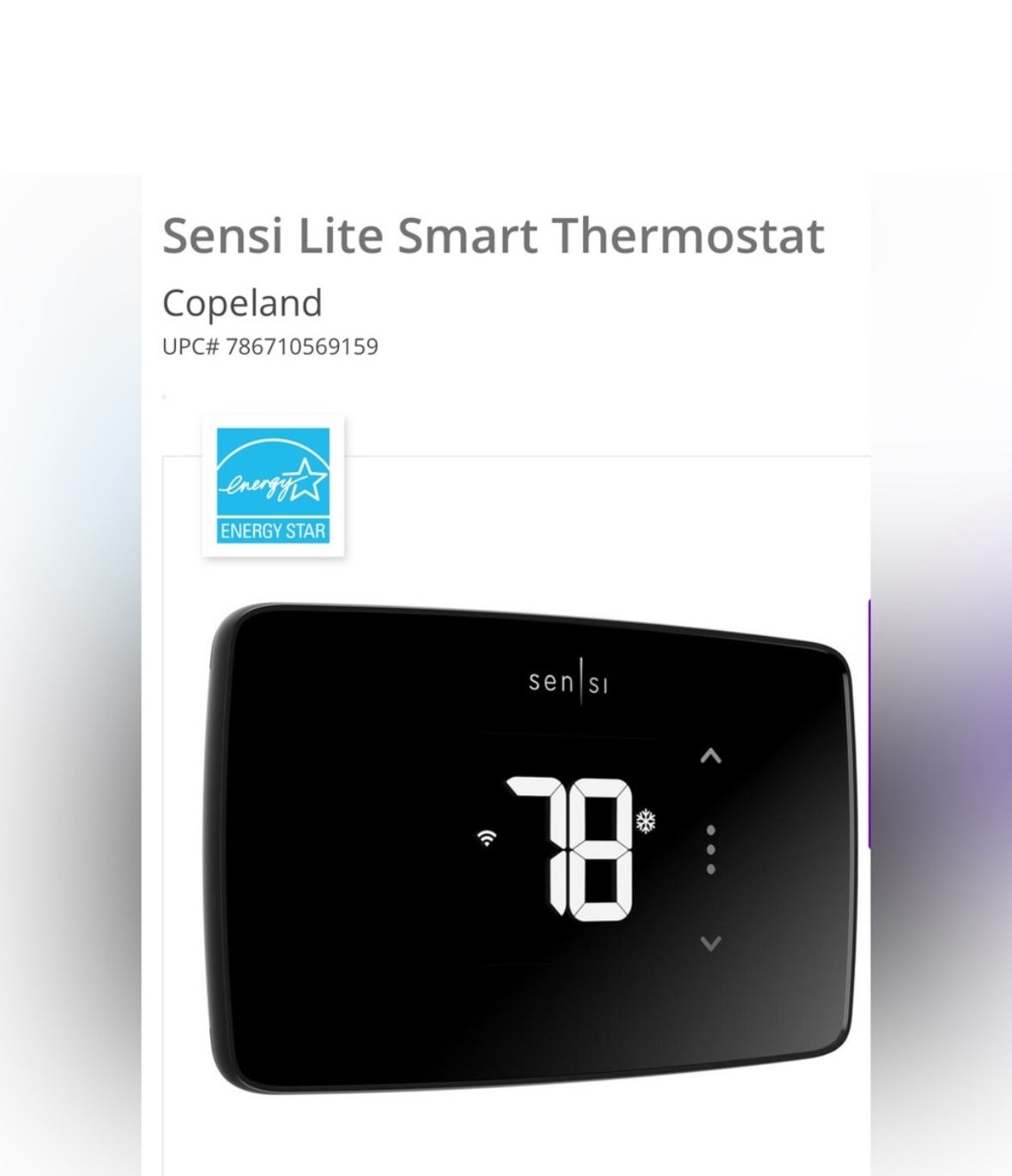 ✨Sensi Lite Smart Touchscreen Thermostat ST25U✨ NIB NWT