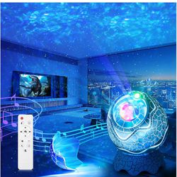 Star Projector, Galaxy Projector for Bedroom, Remote Control & White Noise Bluetooth Speaker, 16 Colors LED Night Lights for Kids Adults