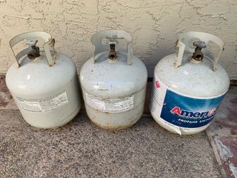 3 Propane Tanks - 5 gallon propane tank