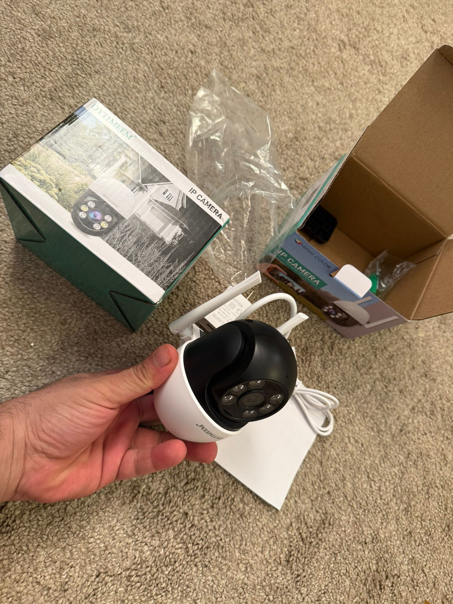 5MP HD Wireless Surveillance Cameras, 360° PTZ, AI Motion Detection, Two-Way Audio, Color Night Vision, Indoor/Outdoor Wall Mount, USB Powered WiFi Se