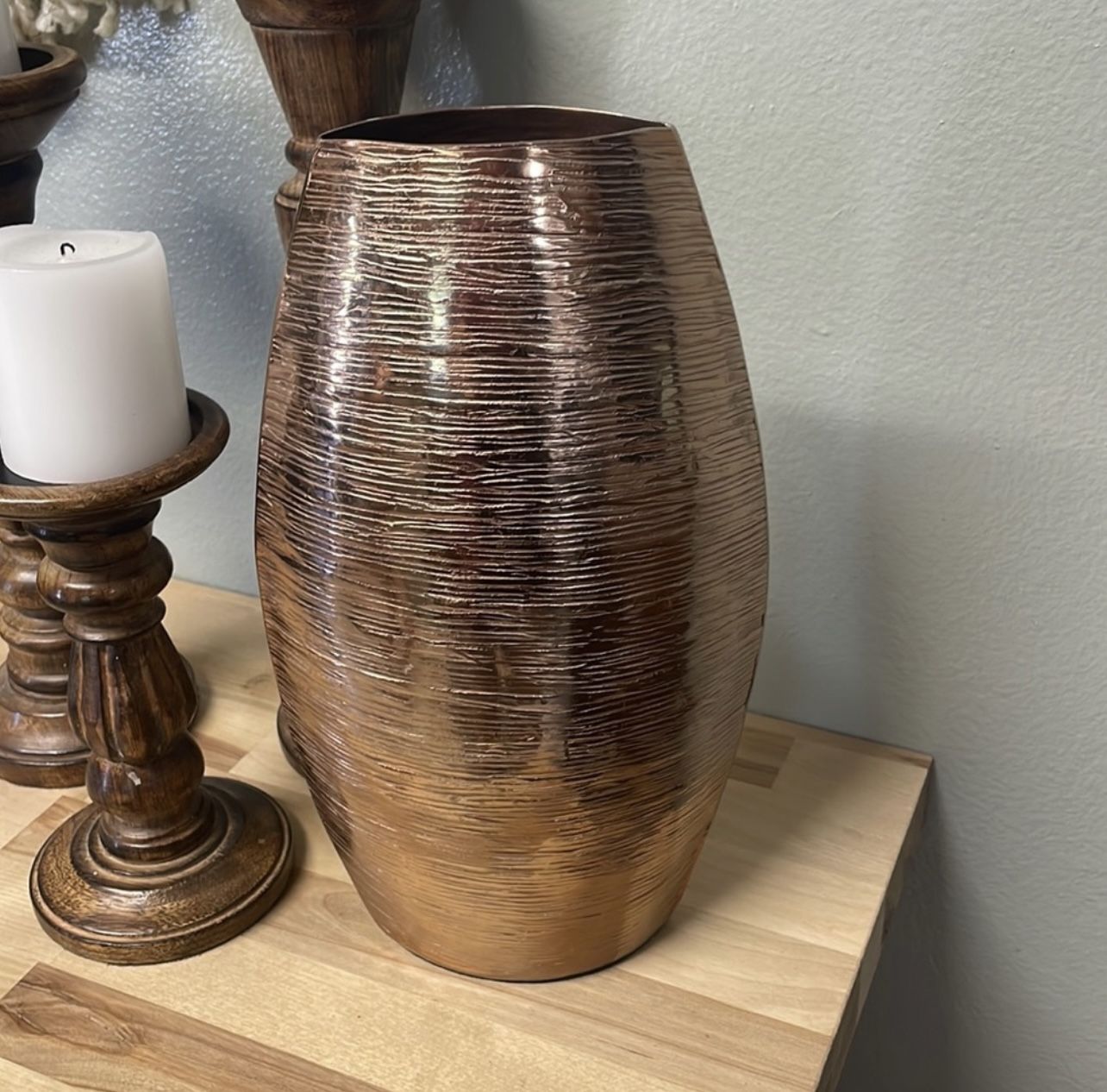Bronze/Copper Metal Vase