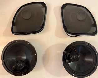 Harley-Davidson Boom! Audio Stage I Fairing Speakers & Speaker Grilles (Pair) – OEM