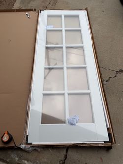 French doors with door jam