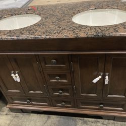 48” Double Sink Vanity Farmhouse Bathroom Cabinet  -B2965