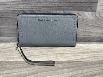 Marc Jacobs Gray/Black/White Colorblock Zip-around Wallet (A1D020165)