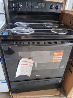 New Amana
4.8 cu. ft. 4 Burner Element Electric Range in Black