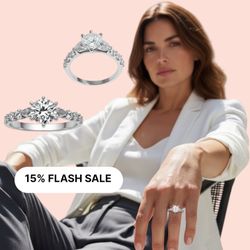 925 Sterling Silver Women’s Anniversary Ring 5 Stone Cubic Zirconia Ring 