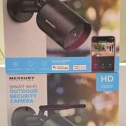 New Merkury Smart Wifi Outdoor Security Camera Lot Of 2