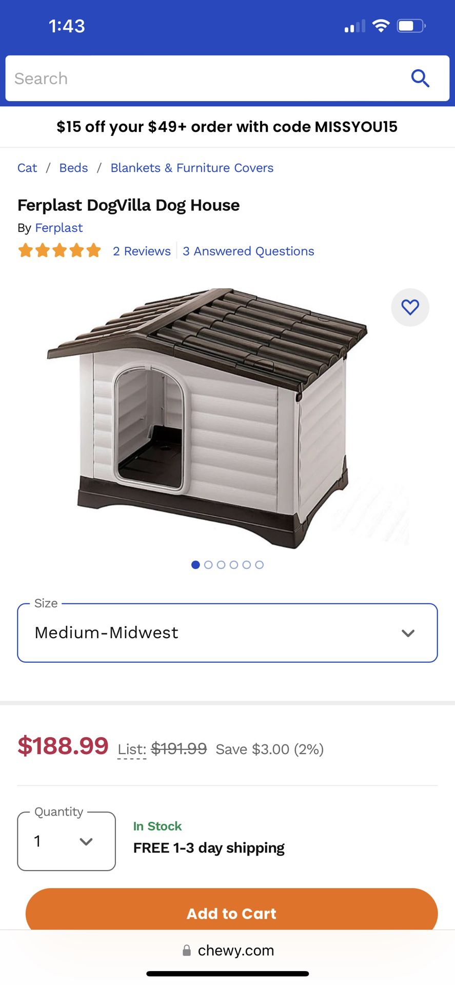 Dog House From https://offerup.com/redirect/?o=Y2hld3kuY29t