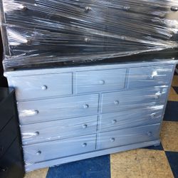 Dresser 9 Drawers In Any Color New Solid Wood 
