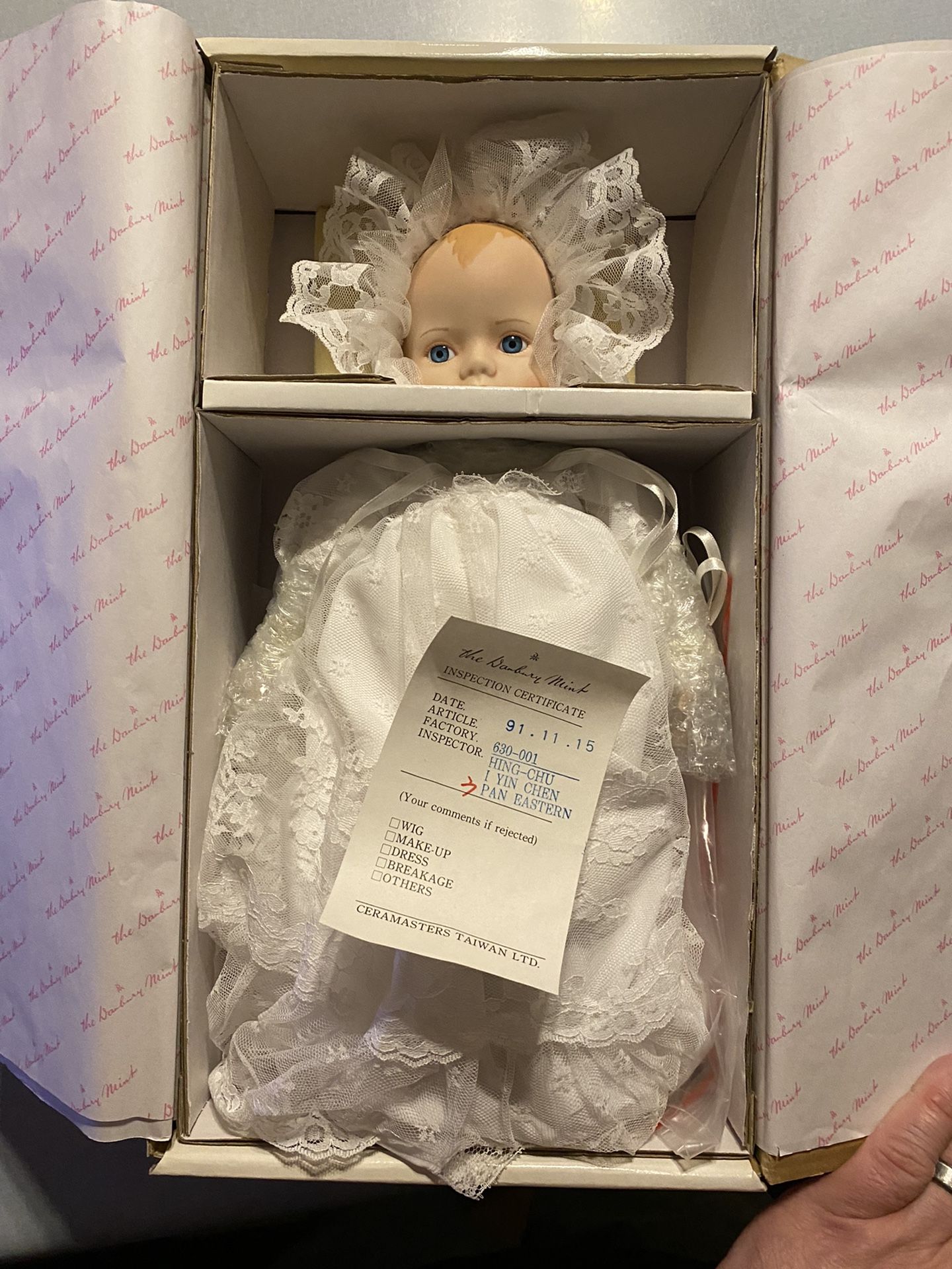 Danbury Mint Porcelain dolls, Emily And Tracy