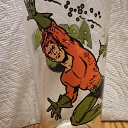 VTG 1978 DC  COMICS  AQUAMEN SUPERHEROES PEPSI SERIES PROMO  CLEAR DRINKING  GLASS  