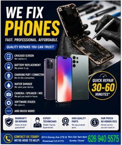 Phone Repair service at Rosemead CA Iphone,Ipad and Samsung Galaxy.different model different price.  Please Contact Us 626 940_5575  to get quote