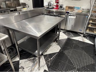 Commercial stainless steel table 48x30 inches