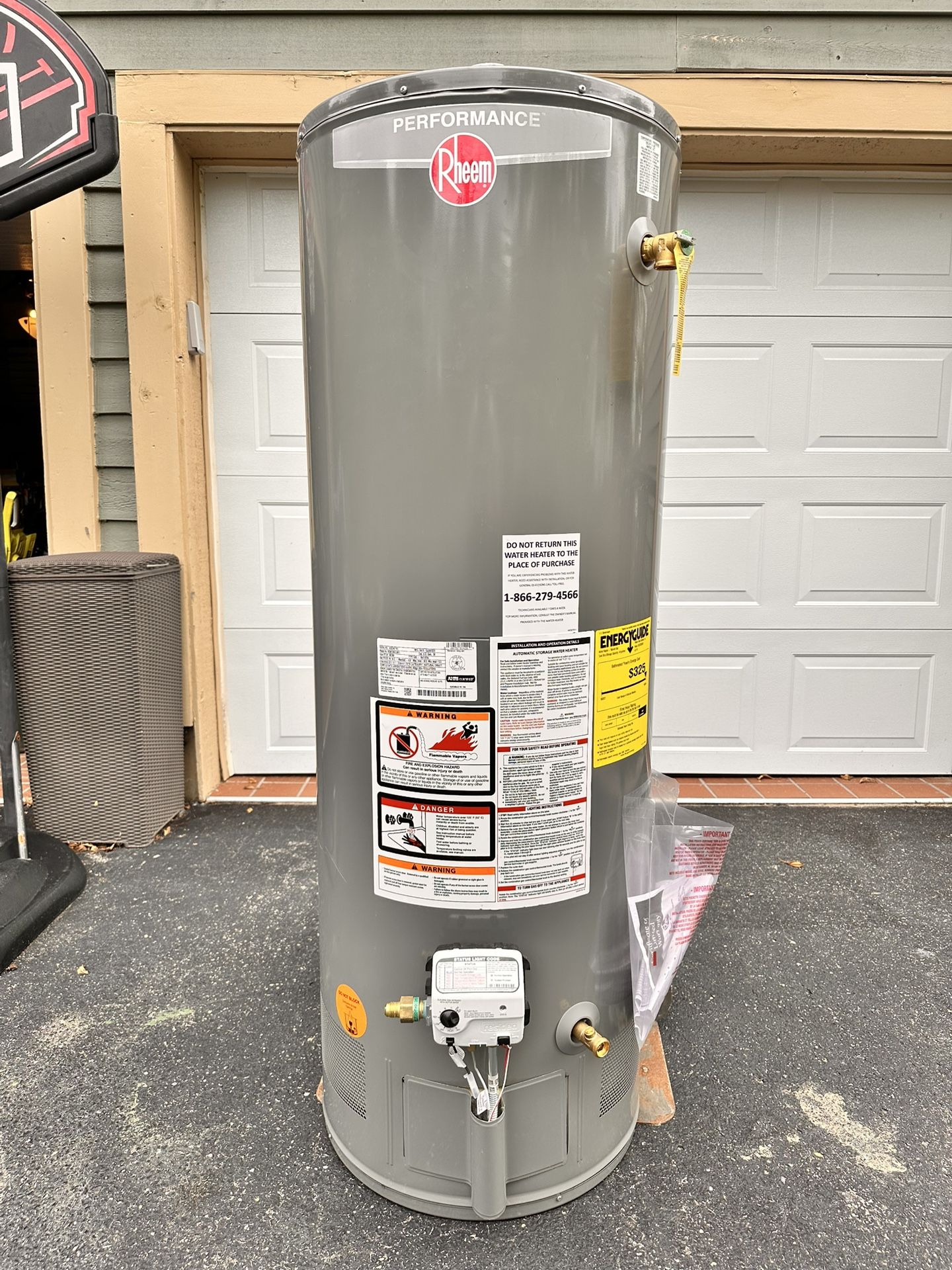 Rheem 50-Gallon Gas Water Heater β Excellent Condition!