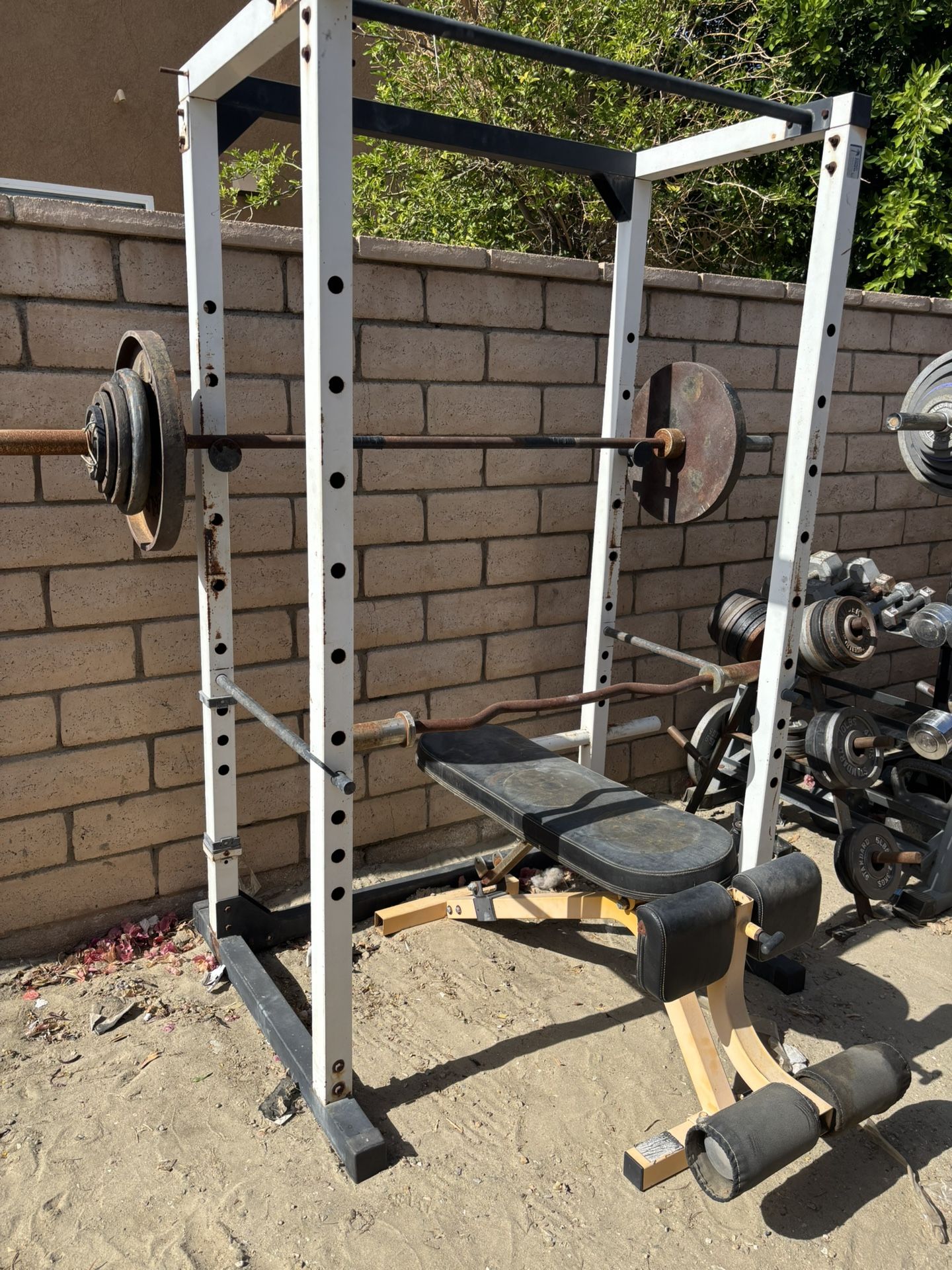 Olympic Power Cage And Weights