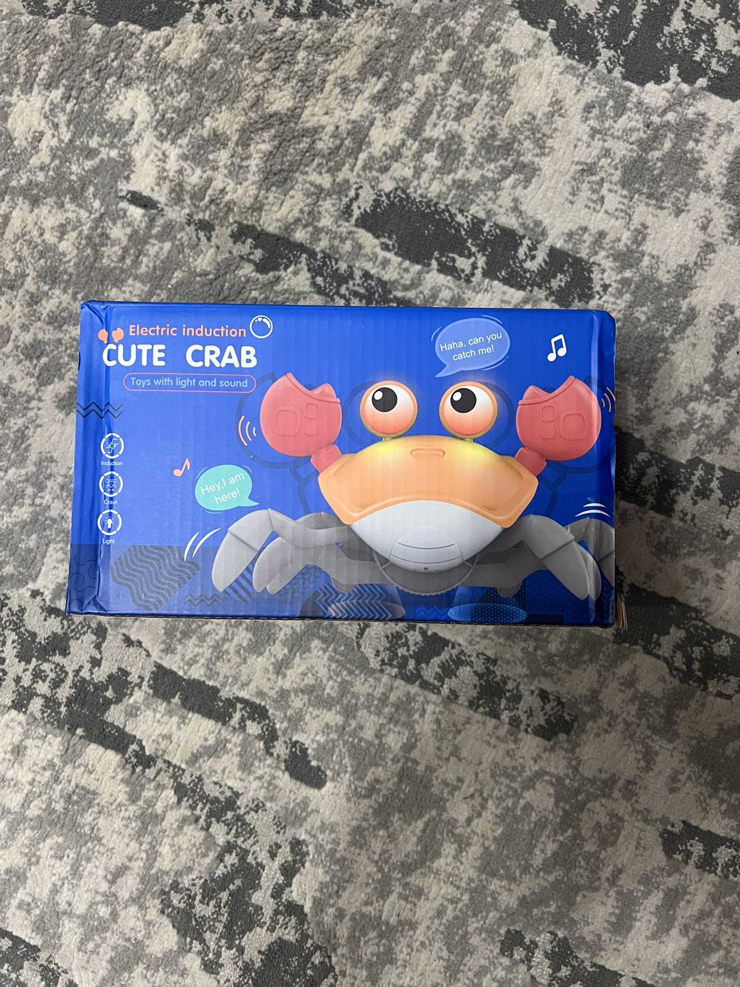 Crawling Crab Baby Toy,Fantastic Creatures Toys Infant Sensory Tummy time Toys B