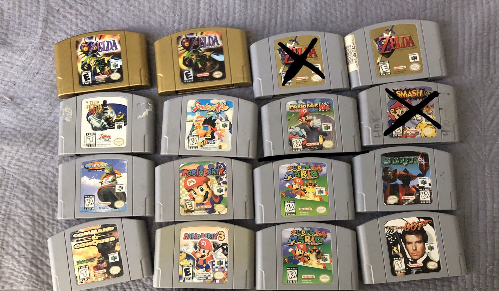 Nintendo 64 games, prices inside