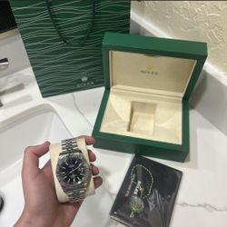 Rolex Datejust 41 | Ref 126334 | Black Index Dial | Fluted Bezel | Jubilee | FULL SET 2025