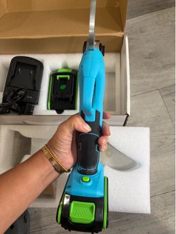 Electric Pruning Shears, Cordless Electric Scissors with 2 PCS Rechargeable 48V 2.0 Ah Batteries & 2 Blades, 1.6" Cutting Diameter Pruning Shears Gard