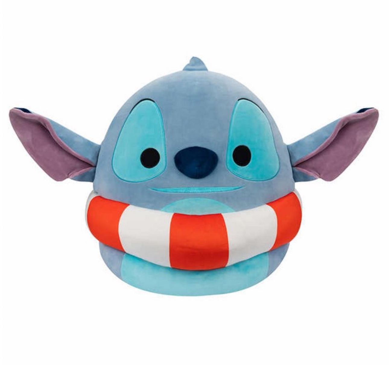 Giant Squishmallows Disney LILO & Stitch 20” Plush, Stitch In Inner Tube