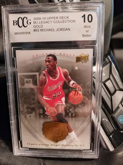 Gold Upper Deck MJ Gem 10 