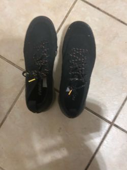 Black Lace-Up Sneakers with Yellow Aglets