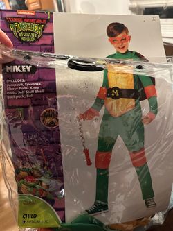 TMNT Mikey Kids Halloween Costume Medium 8-10
