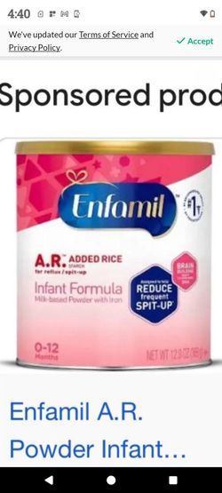 Enfamil milk ar