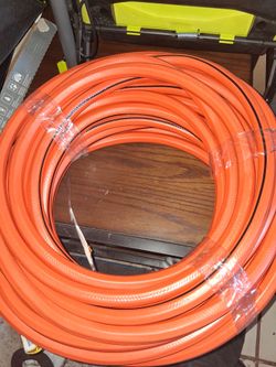 Orange water hose
