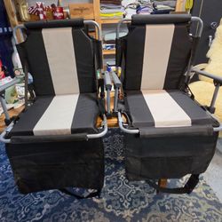 Set Of 2 Stansport Stadium Seats with Carry Strap
