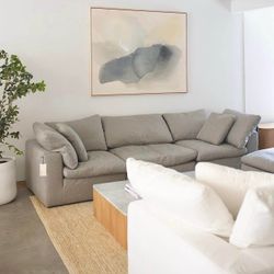 NEW IN-BOX—Retail $4,000—Modular 3-Piece Cloud Sofa, Performance Fabric, Free Same-day Delivery