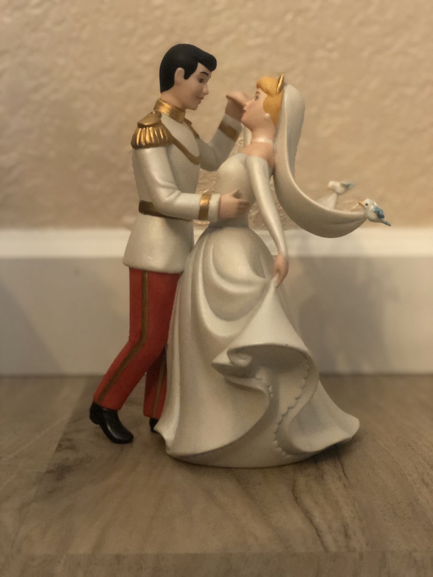 DISNEY CINDERELLA PRINCE CHARMING 45TH ANNIVERSARY FIGURINE WEDDING CAKE TOPPER