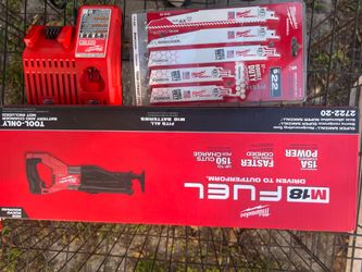 Milwaukee M18 fuel 2722-20 Brand New Sealed SawZall  with New SawZall blades