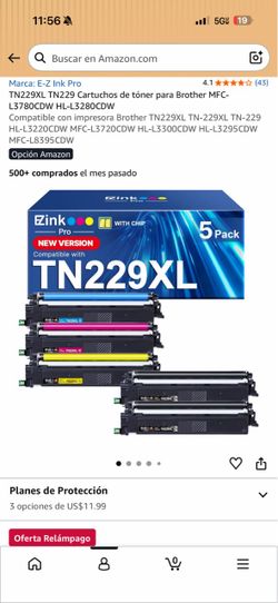 TN229XL TN229 Cartuchos de tóner para Brother MFC-L3780CDW HL-L3280CDW Compatible con impresora Brother TN229XL TN-229XL TN-229 HL-L3220CDW MFC-L3720C