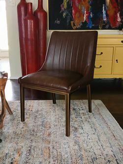 Cognac Accent Chairs. 