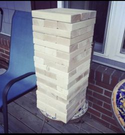 Giant Jenga yard block game