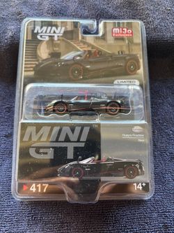 NEW 1:64 Mini GT #417 Pagani Huayra Roadster Black