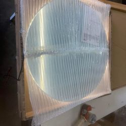 32 in. Round Frameless Anti-Fog Wall LED Light Bathroom Vanity Mirror with Illuminated Light