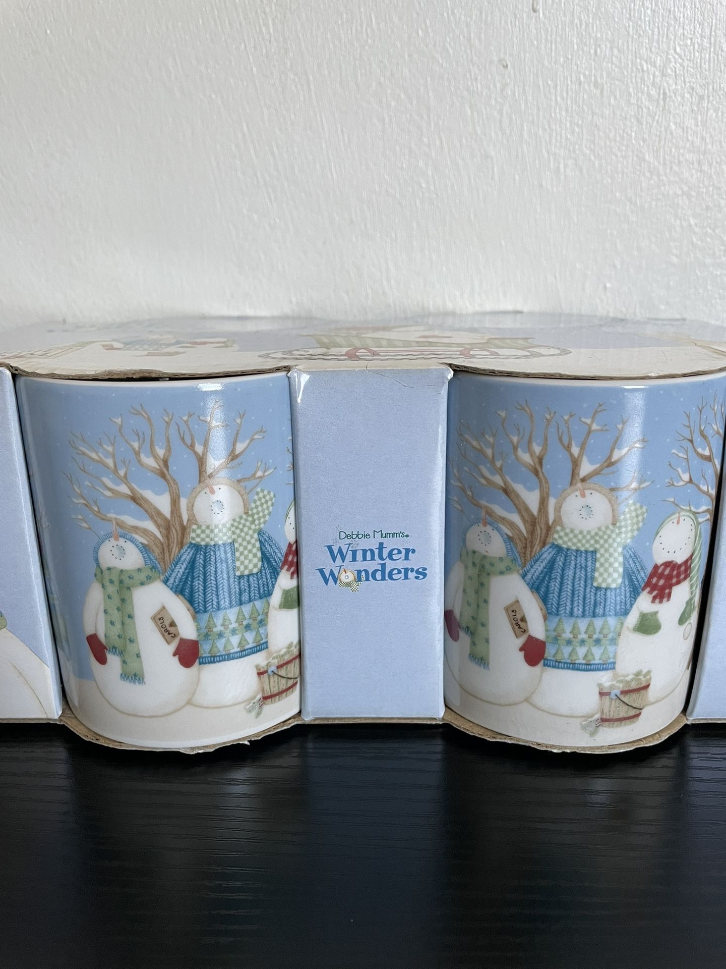 Debbie Mumm’s Winter Wonders Ceramic Mugs (Set of 4)