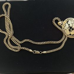 10k Franco Chain With Pendant