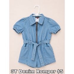 3T Denim Romper