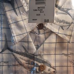 Guy Harvey Aftco Blue Water Button Up