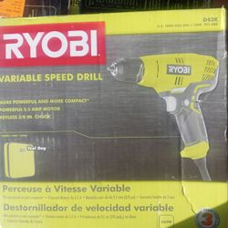 Ryobi Electric Drill With Bag