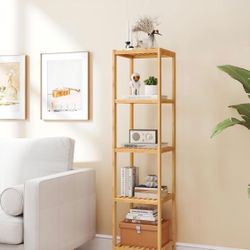 Bamboo Storage Shelf, Bathroom Organizer 