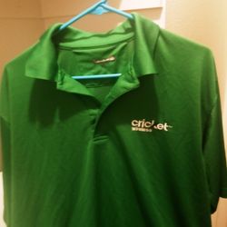 4 Button Cricket Wireless Green Shirt