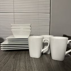 Porcelain Square Dinnerware