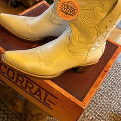 Leather Corral Boots Size 6.5 Brand New